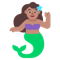 Mermaid- Medium Skin Tone emoji on Microsoft
